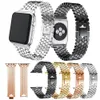 Voor Apple Watch-riemen visschaal metalen roestvrijstalen band Iwatch-serie 1 2 3 4 met adaptersconnector voor Apple Watchband 40 / 44mm