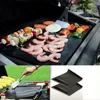 BBQ Grill Mat Barbecue Grilling Liner Portable Non-stick and Reusable Make Grilling Easy 33*40CM 0.2MM Black Oven Hotplate Mats 2022