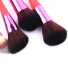 10pcs pinceaux de maquillage professionnel ensemble bleu rouge couleur fard à paupières sourcils lèvre pinceaux fond de teint poudre pinceau correcteur outils de beauté
