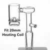 VOLCANIC CORE ELECTRIC DOMELESS QUARTZ BANGER Nail for 20mm Värmespole med 9 mm Hollw Bottom för glasvatten Bongs DAB Oljeplattform 678