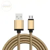 Câble USB Câbles Micro Usb TYPE-C 3FT 6FT 9FT Nylon Tressé Data Sync Câble de charge rapide Câble pour Samsung LG Android Smartphone