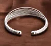 Luckyshine 6 Stück spezieller Glanz 925 Sterling Silber offene verstellbare Armreifen Russland Australien USA Armreifen Armbänder Schmuck