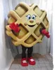 2018 High quality Waffle JM Smucker mascot costume custom fancy costume kits mascotte fancy dress carnival costume300Y