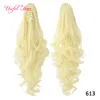 blondr hair long ponytails Synthetic Ponytails Long Curly Claw Ponytail Clip In Hair Extensions Hairpiece Pony Tail Synthetic High Quality