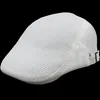 Béret Cool pour hommes Style britannique été évider casquette gavroche Gasby doux lierre casquettes filet casquette hommes et femmes maille creux béret