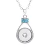 Bouton colliers pendentifs pour sublimation zircon colliers pendentif bijoux pour femmes impression par transfert de chaleur consommable vierge