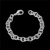 Shrimp Buckle Bracelet - male money sterling silver plated bracelet ; New arrival fashion men and women 925 silver bracelet SPB089