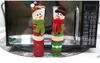 3 Pçs / set Decorações de Natal Frigorífico Lidar Com Cobre acessórios de cozinha Forno de Microondas Lava Louça Maçaneta Da Porta Pano Protetor