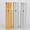 10 ml Guld / Silver / Svart Färg Metall Roller Parfymflaska Tom UV-rullande glas eteriska oljor flaskor LX2450