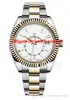 Orologio di lusso di vendita caldo modello 326933 Edizione più recente quadrante bianco 41mm orologio da polso meccanico automatico da uomo di marca di moda