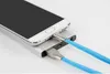 Micro-USB- und Telefonkabel, 1 m, 3,3 Fuß geformt, Rhombus-TPE-Kabel, Stecker aus Zinklegierung, USB 2.0-Synchronisierungsdatenkabel für Samsung S9, S10, Android und Telefon