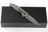 Mini Small Folding Kniv Keychain Kniv Damaskus Stålblad TC4 Titanhandtag EDC Pocket Knives Xmas Presentknivar