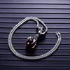 Retro Anhänger Halsketten 316L Edelstahl Herren Monster Dragon Claw King Kong Glasperlen Schmuck