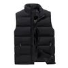 2018 Moda Uomo Gilet Plus Size M-6XL Inverno Giacca calda casual Slim Fit Cotone imbottito Cappotto addensato Gilet militare antivento