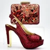 Whole italian African shoes and bag shoe and bag set for nigeria party women designer ladies matching bag2008676