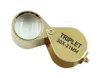 Portable 30X Power 21mm Jewelers Magnifier Gold Eye Loupe Jewelry Store Lowest Price Magnifying Glass with Exquisite Box DHL free