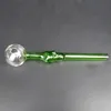 dab glass oil burner pipe colored pyrex oil burner pipe Glass Mini Handle Pipes Smoking Pipes