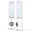 Atake original colorido led luz água dança falante, diamante fonte de água estéreo spray de alto-falantes para computador / telefones celulares / tablet pc