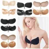 Mulheres Sutiãs Invisíveis Asa de Borboleta Silicone Sutiã Sexy Sutiãs Adesivo Strapless Backless Auto Bras Shell Push Up Bra LDH198