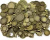 100gram Mix Antik Bronz Antik Gümüş Çinko Alaşım kolye Blank Cameo Cabochon Baz Ayar Takı Aksesuarlar Tasarımları
