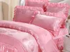 Bedspread Bed cover wedding four piece wedding New Lace Princess Lace Pink Pink Bedding