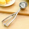 100pcs Premium Stainless Steel Ice Cream Baller Ice Cream Scoop Scoops Fruit Melon Spoon Digging Cookie Dough Scooper JL3383