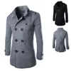 1 шт. новое зимнее пальто, модная мужская шерстяная куртка, длинная