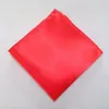 New Mens Satin Pocket Square Hankerchief Hanky Plain Solid Color H2010167