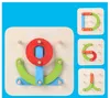 새로운 기하학적 모양 열 세트 디지털/레터/동물 퍼즐 나무 장난감 아기 상상력 교육 장난감 어린이 선물