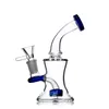 Bong en verre coloré tuyau d'eau en verre épais bécher tuyau recycleur Bong avec percolateur 65 pouces Mini plate-forme pétrolière Bong9132678