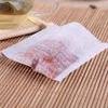 Fast shipping 60 X 80mm Wood Pulp Filter Paper Disposable Tea Strainer Filters Bag Single Drawstring Heal Seal Tea Bags No bleach Go Green