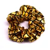 18pcs Sequins Bling Metallic Large Scrunchies Women Dance Bun Hair Hair Ties Ropes for Women Accessories PT098