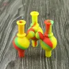 DHL Silicone UFO Carb Cap Coloré Bulle 34 25 22mm Dôme En Silicone 4 Styles À Choisir Pour Quartz Banger Nails Dab Rig4166871