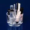 Clear Acrylic Makeup Organizer Lippenstift Opbergdoos Crystal Nail Polish Display Case 6 compartimenten Make-up Tools Stand Rack
