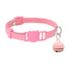 15pcs Quick Release Dog Cat Collar Soft Suede Leather Cats Kitten Collars With Bell For Small Cat Dog Kitten Puppy7552308