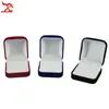 Fashion Small Red Black Blue Velvet Blocked Jewelry Package Box Case Insert Ring Stud Earrings Storage Packaging Gift Boxes