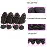 Brasilianische Lose Welle Lockiges Menschliches Haar Extensions 4 Bundles Mit 4X4 Spitze Frontal Bundles Mit Verschluss 5 Teile/los Natürliche Farbe