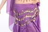 Yeni Moda Kız oryantal dans kostümü 3row 98coin Belly Dance Bel Zinciri Çocuk Göbek Dansı Giyim Çocuk Sahne Giyim 120pcs / lot T2I332