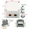 IP65 Waterproof Cable Distribution Junction Box with Terminal Blocks 100*68*50mm 3 Ways Wall Mounting