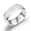 新しいファッションチタンスチールリング高品質ブラックローズゴールドシルバーカラー結婚式の婚約曇り指輪
