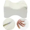 メモリフォームニーレッグピローベッドクッションの痛みの救済睡眠姿勢サポート膝整形外科枕マッサージフットケアツール
