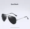 55mm Pilot Polarized G15 Sunglass Vintage Shade Lens sun glasses Metal Retro Men's Women Fashion Sunglasses