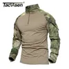 2018 Male Camouflage T Shirts Army Combat Tactical T Shirt Military Men Long Sleeve T Shirt Hunt T-Shirts Clothing Whfe-022-2