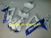 Kit de carénage en moulage par Injection pour SUZUKI GSXR600 750 K8 08 09 GSXR 600 GSXR750 2008 2009, ensemble de carénages ABS blanc bleu + cadeaux SE09