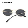 Yooske Round Sunglasses女性ブランドデザイナーシーカラーサングラス透明マテルフレームクリア猫の眼鏡紫色の色合い9078008