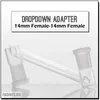 Großhandel Dropdown -Adapter Shisa männlich bis weiblich 14mm 18 mm Glas Dropdown Alle Öl -Rigs -Adapter 2 Stücke viel