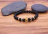 2018 New Trendy Pave CZ King Crown Charm Bracelets Elasticity Adjust Size Men Natural Bianshi Stone Beads For Women Men Jewelry