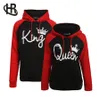 Par Hoodie - King och Q His and Hers - New Design Par Matching Hoodie