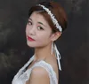 Wedding Bridal Freshwater Pearls Headband Hairband Ribbon Crystal Rhinestone Crown Tiara Princess Women Korean Head Bands Beads Headdress Hair Accessories