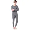 2 pièces hiver chaud hommes coton sous-vêtement thermique ensembles longs Johns hauts bas porter